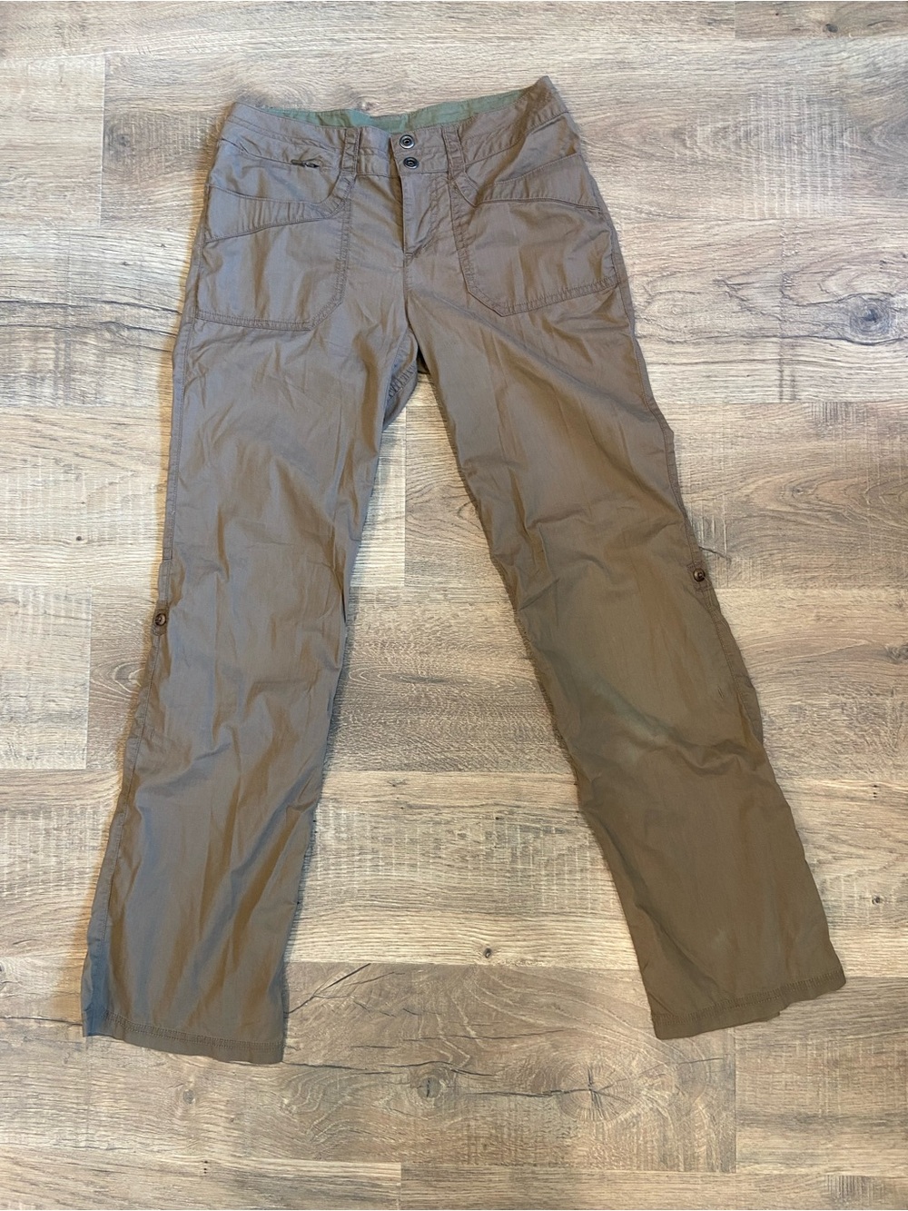 REI Womens 0 Cargo Convertible Sahara Roll-up Co-op Hiking GorpCore lowrise pant